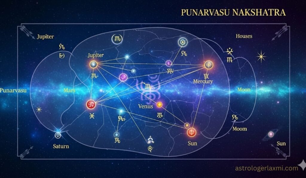 Planetary Placements in Punarvasu Nakshatra
