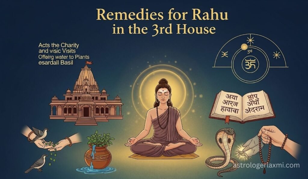 Remedies for Rahu in the 3rd House