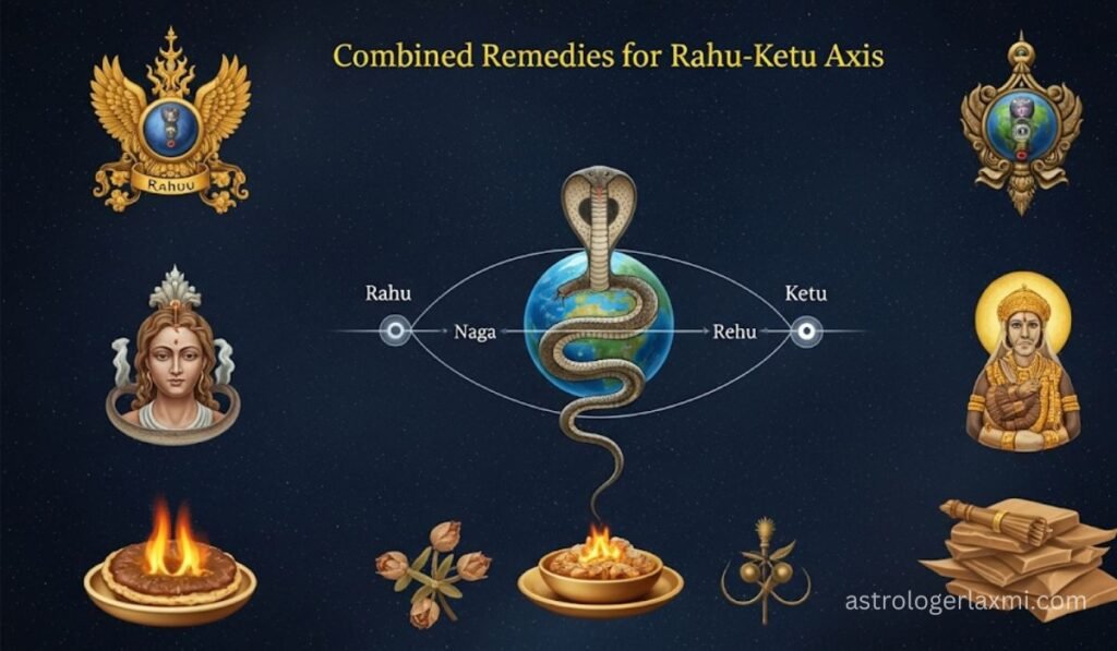 Combined Remedies for Rahu-Ketu Axis