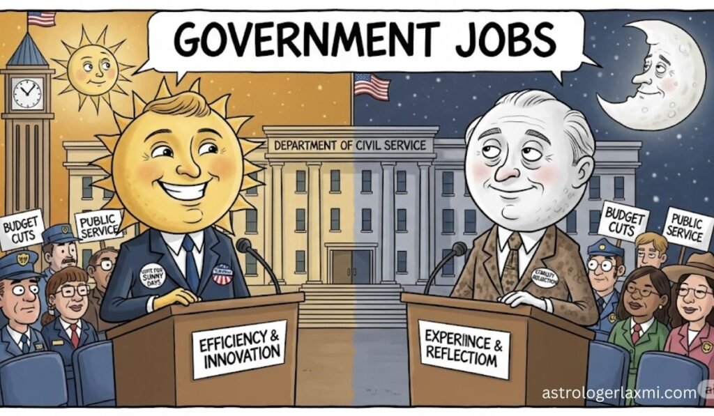 Sun vs. Moon in Government Jobs