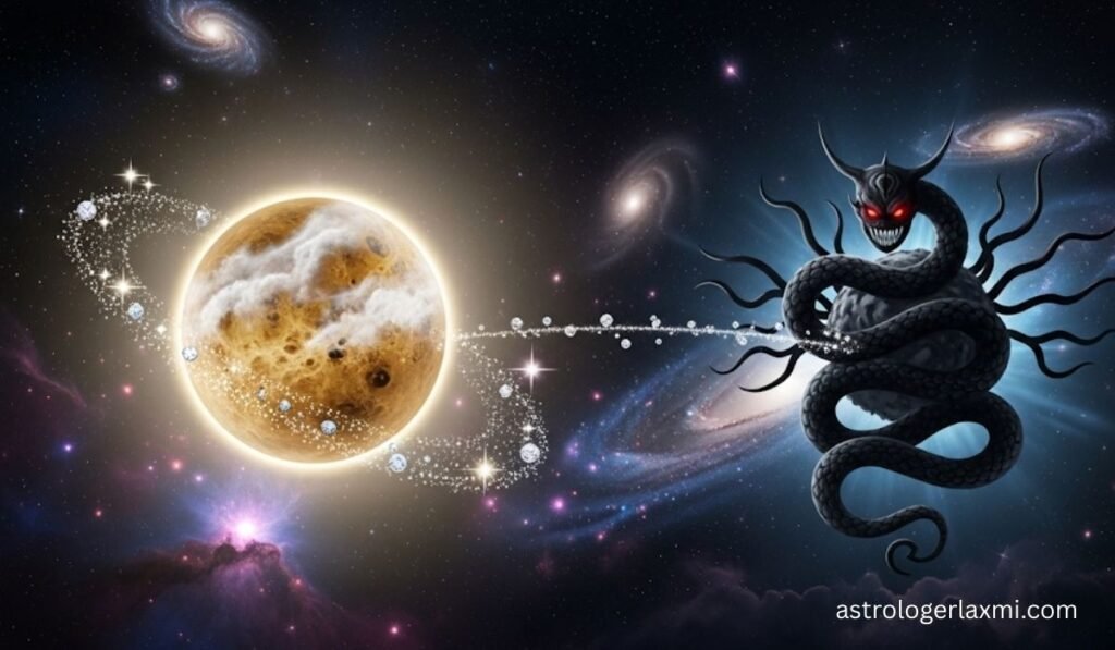 Venus and Rahu Aspecting Each Other