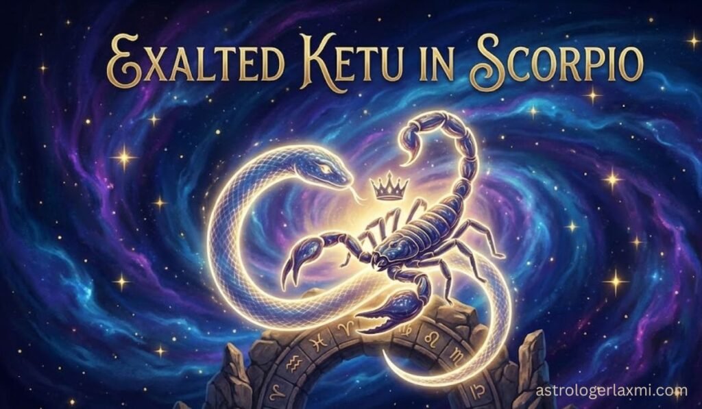 Exalted Ketu in Scorpio